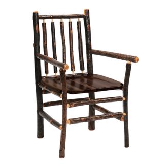 Hickory Spoke Back Arm Chair - Espresso Seat