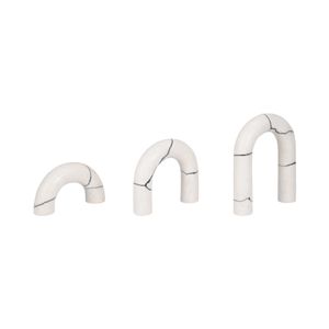 SYLVANOAK SET OF 3 WHITE DECOR 10 (IN) 3
