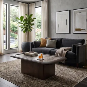 STORMWAY BROWN COFFEE TABLE 15 (IN) 10