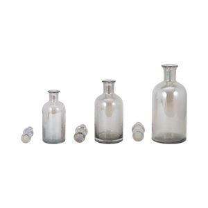 NORTONFIELD SET OF 3 GRAY VASES 16 (IN) 4