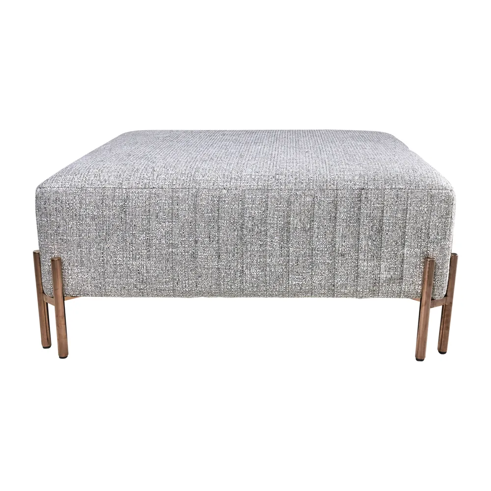 ARNETTPARK GRAY OTTOMAN 18 (IN)