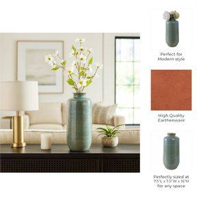 HOLLISSIDE GREEN VASE 16 (IN) 11