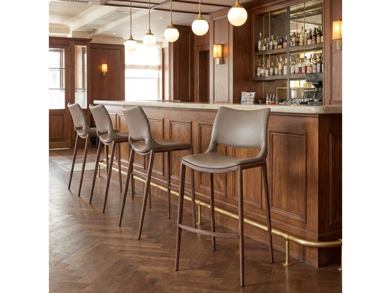 Ace Barstool Brown & Walnut 2