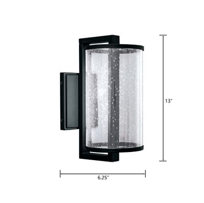 Candela 13″ High Integrated LED Outdoor Wall Sconce - Matte Black