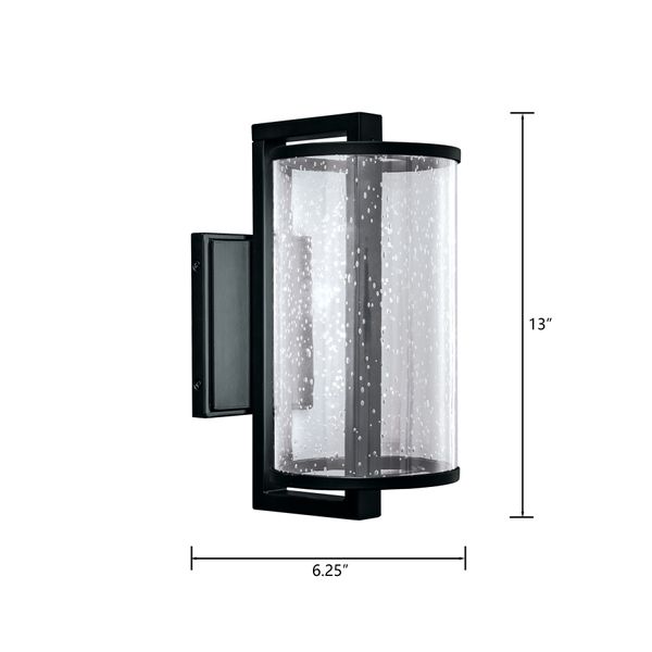 Candela 13'' High Integrated LED Outdoor Wall Sconce - Matte Black