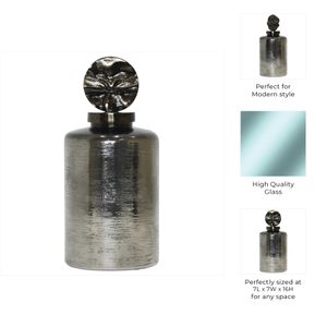 LANEWIND GRAY GLASS VASE 16 (IN) 9