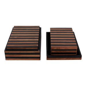 DEMPSEYBURN SET OF 3 BROWN BOXES 4 (IN) 5