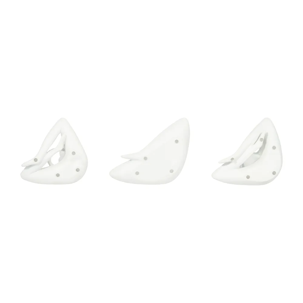 HUNTERHAM SET OF 3 WHITE DECOR 10 (IN)