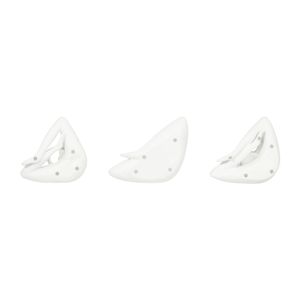 HUNTERHAM SET OF 3 WHITE DECOR 10 (IN) 8