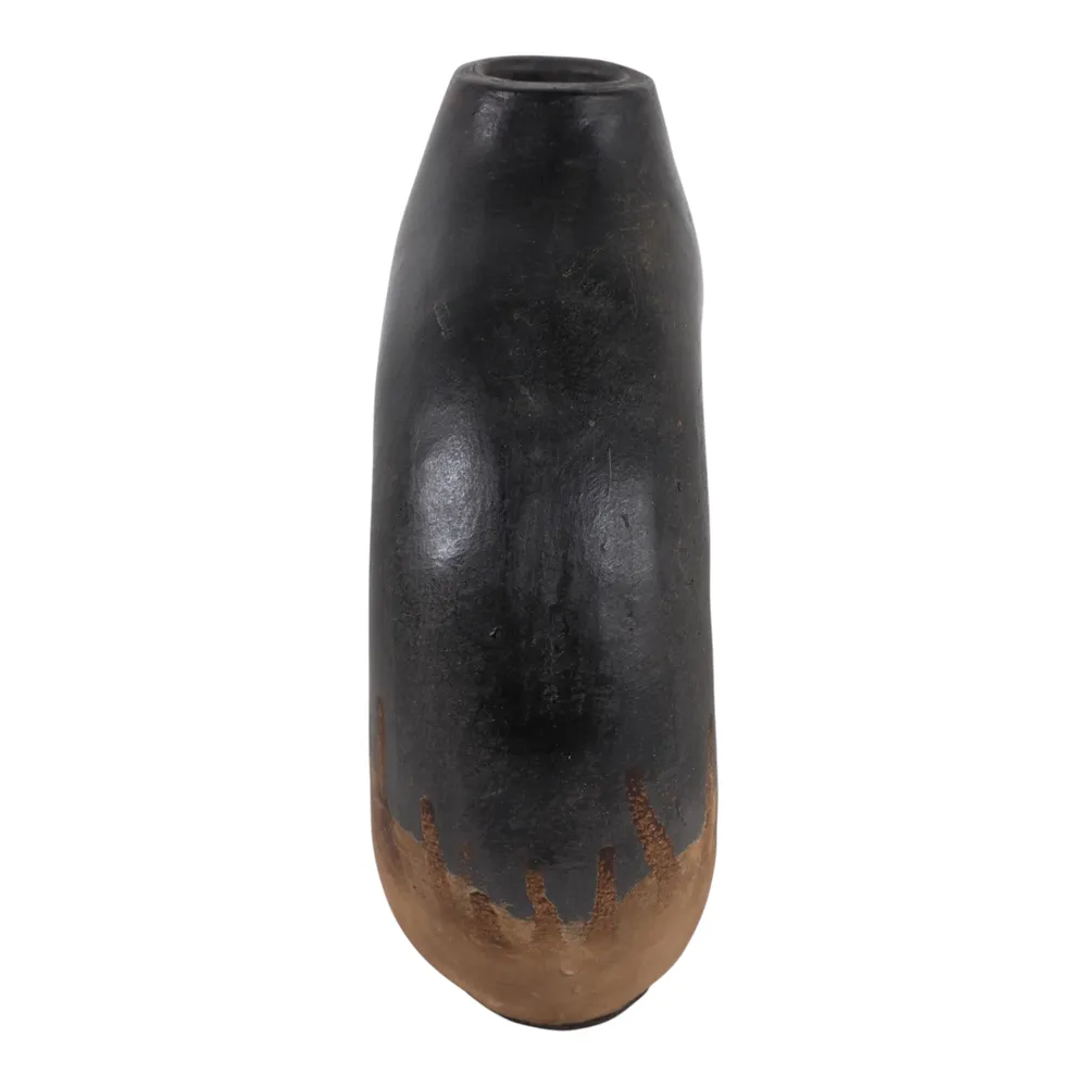 HANKPORT BLACK VASE 10 (IN)