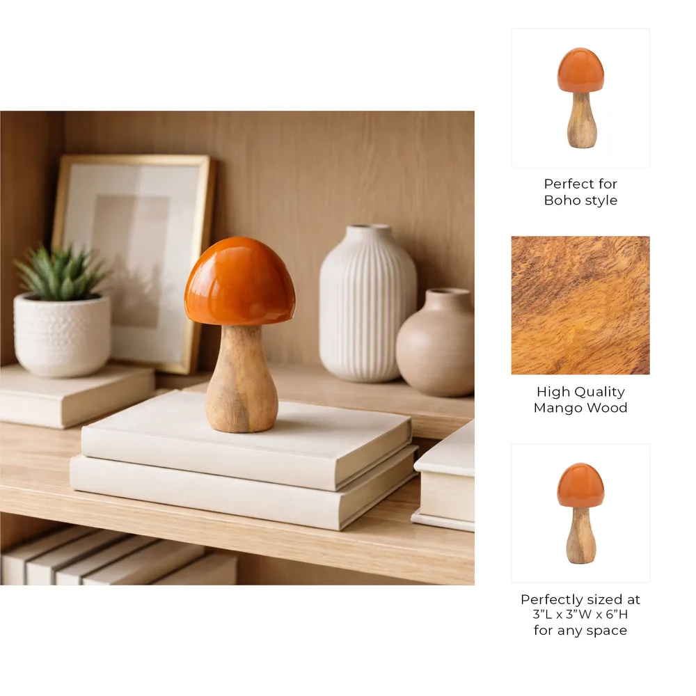 THORNTONHAM ORANGE DECOR 6 (IN)