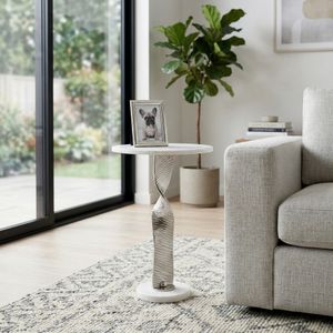 DENTONWIND SILVER TABLE 25 (IN) 11
