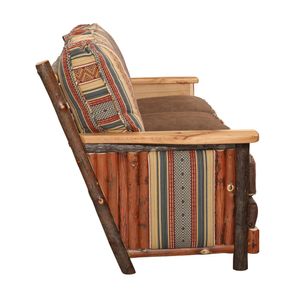 Hickory Log  Shenandoah Sofa - Customer Fabric - Seat:  Fabric TBD;   Backrest:  Fabric TBD 6
