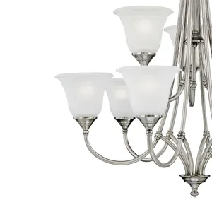 Harmony 31'' Wide 9-Light Chandelier - Satin Pewter 4
