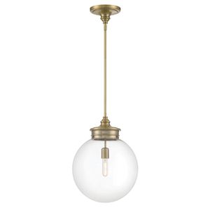 Emma 14'' Wide 1-Light Pendant - Antique Brass 1
