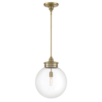 Emma 14″ Wide 1-Light Pendant - Antique Brass