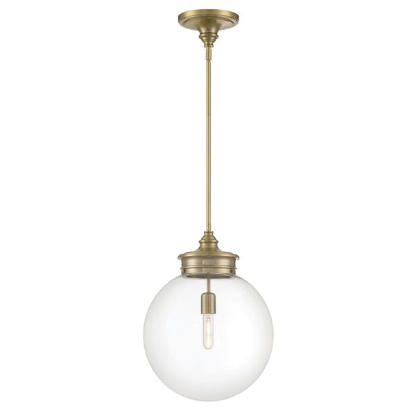 Emma 14'' Wide 1-Light Pendant - Antique Brass