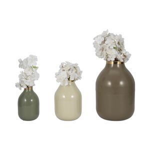 DUFFYHOLM SET OF 3 GREEN VASES 12 (IN) 3