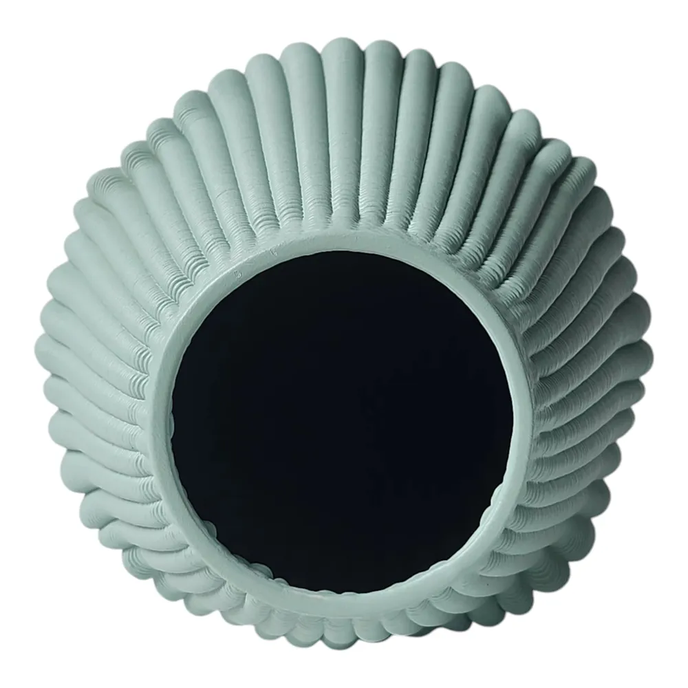 RUBYLEY GREEN VASE 9 (IN)