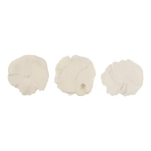 HELTONRUN SET OF 3 WHITE WALL SCULPTURES 20 (IN) 3