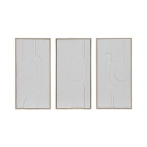 BRONSONSHAW SET OF 3 WHITE ART 24 (IN) 1