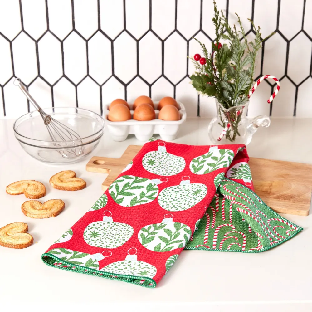 Scandi Ornaments Eco Kitchen Tea Towel