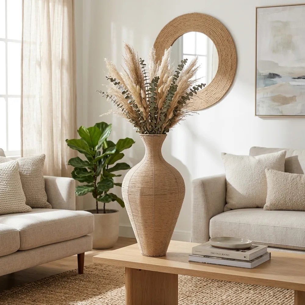 TANNERRIDGE BROWN VASE 24 (IN)