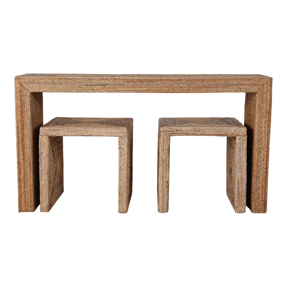 WARRENWORTH SET OF 3 TAN CONSOLES 55 (IN)