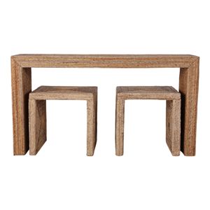 WARRENWORTH SET OF 3 TAN CONSOLES 55 (IN) 1