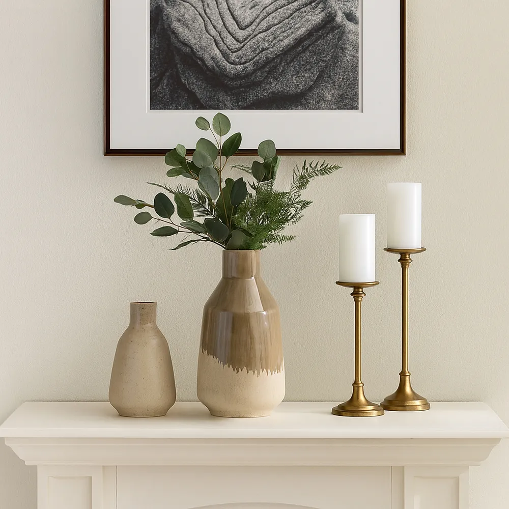 SAGEWELL BROWN VASE 14 (IN)