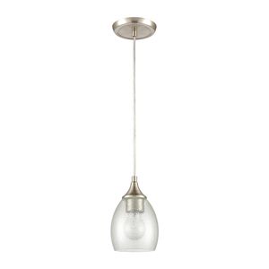 Miranda 5'' Wide 1-Light Mini Pendant - Satin Nickel 2