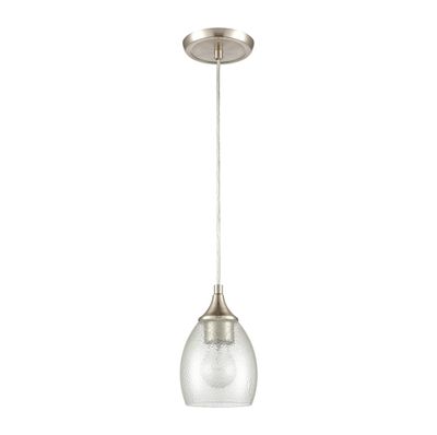 Miranda 5″ Wide 1-Light Mini Pendant - Satin Nickel