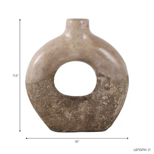 COVEDALE IVORY VASE 12 (IN) 9