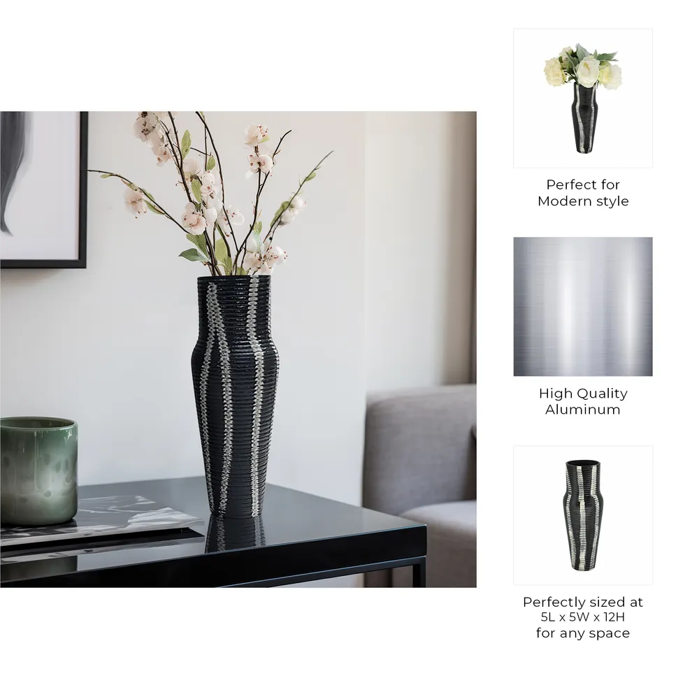 SAGEVALE GRAY VASE 12 (IN)
