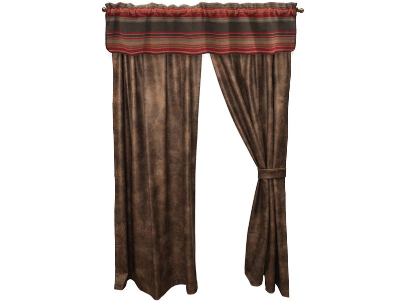 Hudson Garnet  - Drape Set - (2 panels/2 tiebacks) thumbnail