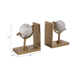 NELSONVALE SET OF 2 GOLD DECOR 7 (IN) 8