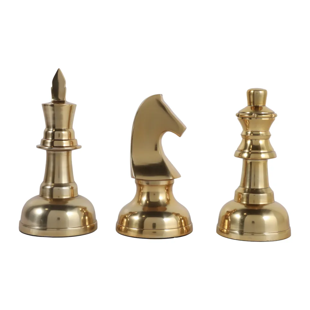 CASTONHOLM SET OF 3 GOLD DECOR 10 (IN)