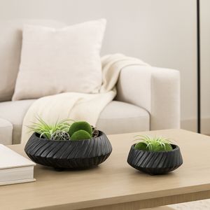 GILBERTRUN SET OF 2 BLACK BOWLS 6 (IN) 10