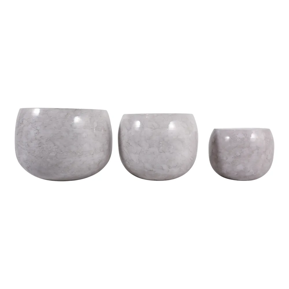 JAKEWICK SET OF 3 IVORY PLANTER 11 (IN)