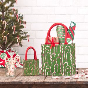 Candy Canes  Reusable Itsy Bitsy Gift Bag 3