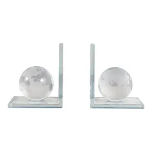 HASTINGSLAKE SET OF 2 CLEAR BOOKENDS 6 (IN) 1