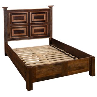 Colonial Barnwood Potomac Bed with Rail System - Cal King