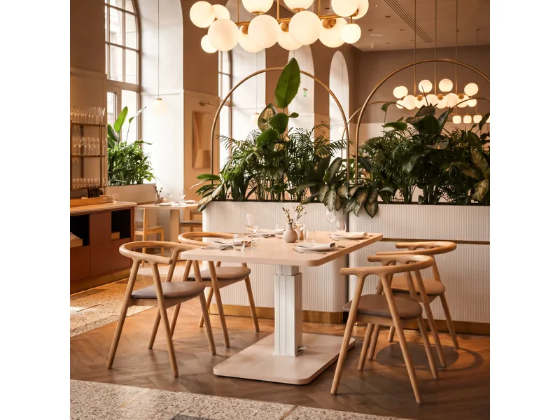 Brule Adjustable Dining Table Natural 12