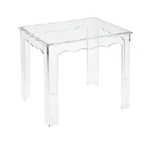 Jacobs Nesting Table - Set of 3 Square Clear 3