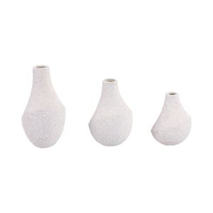 EDMONDFORD SET OF 3 IVORY VASES 9 (IN) 3