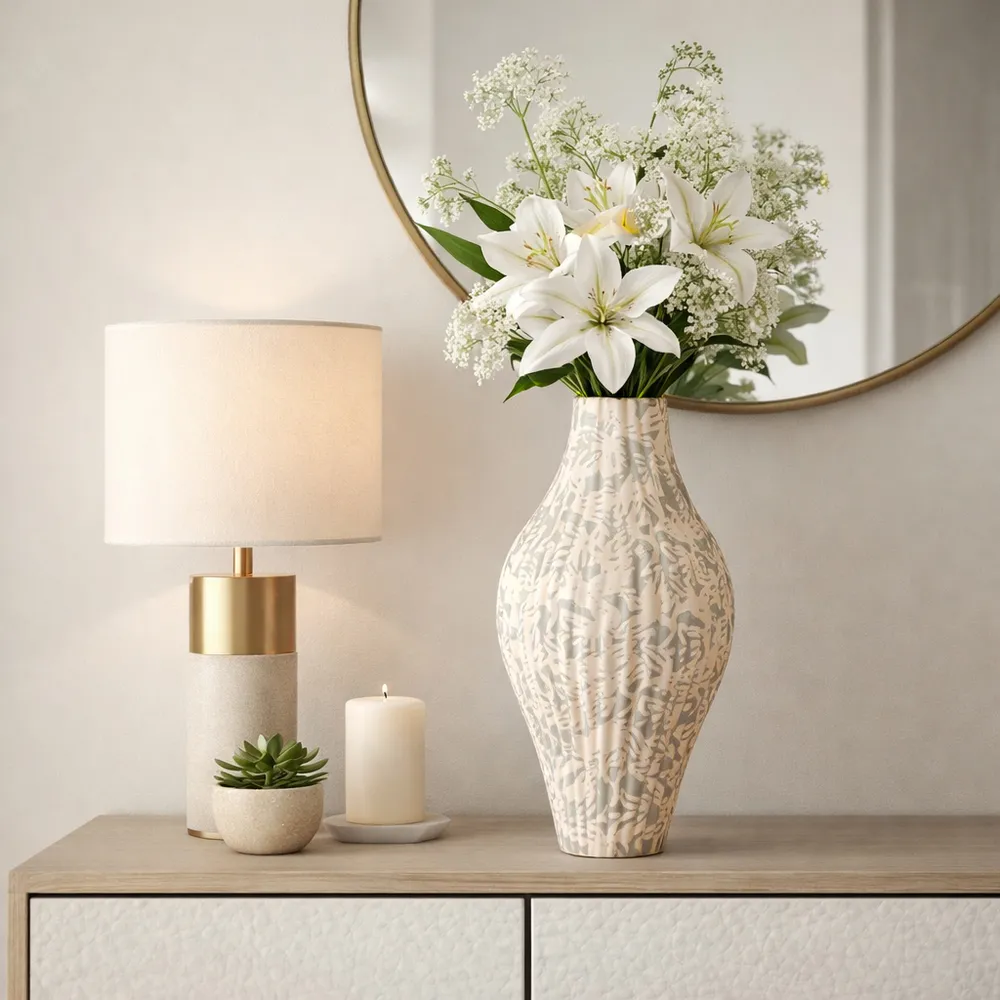 DANFORTHPARK GRAY VASE 20 (IN)
