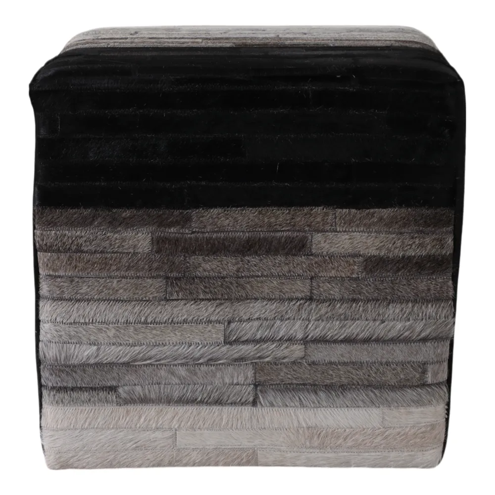 SPARROWSTONE BLACK OTTOMAN 18 (IN)