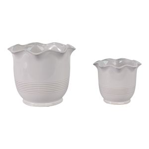 LENNONMOOR SET OF 2 IVORY PLANTER 8 (IN) 5
