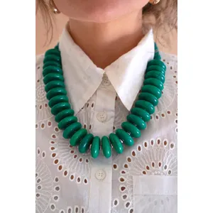 Acrylic Bead Necklace / Kale 5