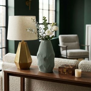 RUBYLEY GREEN VASE 12 (IN) 10